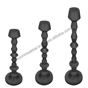 Handmade Aluminum European Style 3 Sizes Christmas Votive & <b>Pillar</b> Candle Holders Custom Print Option for Home Weddings Hotels - Product Image 4