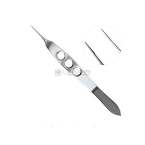 Pinzas de Sutura McPherson de 10 cm, Rectas, Mandíbulas Lisas de 5 mm, Plataforma de Atadura Integrada, Instrumentos Médicos Quirúrgicos, Microcirugía - Product Image 1