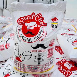 Sel de table raffiné de qualité supérieure, normes mondiales, 25 kg, Grand Chef, iodé, qualité alimentaire, sacs en vrac, sachets, origine Égypte, poudre de NaCl 99% - Product Image 2