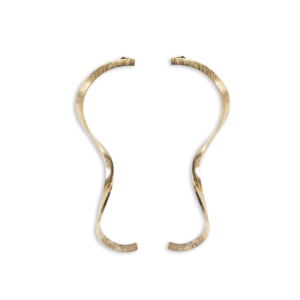 CUCOCUCA YXQ E138 Orecchini pendenti alla moda in acciaio inossidabile placcato oro, ideali per l'uso quotidiano, design lineare semplice e senza tempo - Product Image 1