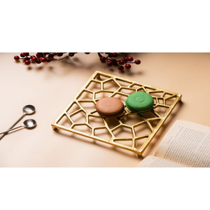 แผ่นรองหม้อโลหะทรงกลมแบบร่วมสมัย ทนทาน เป็นมิตรกับสิ่งแวดล้อม สำหรับหม้อและกระทะร้อน - แผ่นรองโต๊ะครัว ราคาประหยัด - Product Image 2