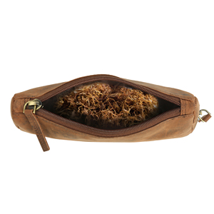 Dompet kulit tampak antik buatan tangan casing penyimpanan bergaya unik untuk perjalanan dan tas penyimpanan bergaya - Product Image 4