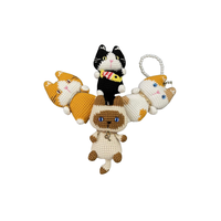 Haute qualité meilleur prix minuscule chat mignon Animal en peluche Amigurumi poupée Crochet porte-clés meilleur cadeau de noël cadeau d'anniversaire