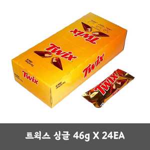 <span class=keywords><strong>Barre</strong></span> chocolatée Mars <span class=keywords><strong>Twix</strong></span> 46g x 24EA, collation coréenne - Product Image 1