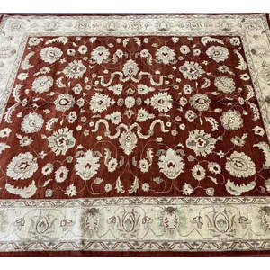 Alfombra de Peshawar y Khotan anudada a mano, única en su tipo, de 9'9 x 7'11, modelo Pes_Kho_217 - Product Image 1