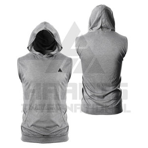 Sweats à capuche de gymnastique sans manches de haute qualité vêtements de fitness d'entraînement sweats à capuche sans manches de gymnastique personnalisés à la mode - Product Image 1