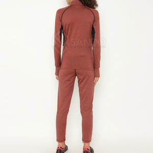 ชุดวิ่งออกกำลังกายผ้าฝ้าย100% สำหรับผู้หญิงคอปกตั้งสไตล์ลำลองสำหรับฤดูหนาวดีไซน์ล่าสุดของผู้ผลิตปากีสถาน - Product Image 4