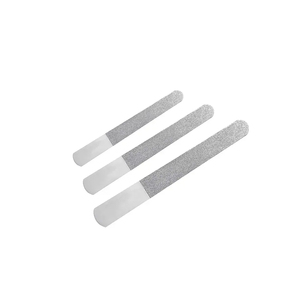 Lime à ongles miniature à prix de gros, double face, réutilisable, en acier inoxydable, pour nettoyer les bords des ongles et obtenir une finition lisse, avec logo personnalisé - Product Image 5