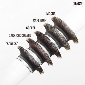Charmlash <b>Lash</b> Vendors Wholesale <b>Brown</b> Volume <b>Lash</b> <b>Extensions</b> Trays Light <b>Brown</b> <b>Lash</b> Private Label Oem Odm Semi Matte - Product Image 3