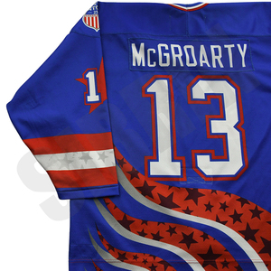 Jersey de Hockey Profesional Personalizado Sublimado Premium de Sibrin para el Equipo de EE. UU. |   Ropa de Hockey sobre Hielo Ecológica de Secado Rápido | 100% Poliéster - Product Image 5