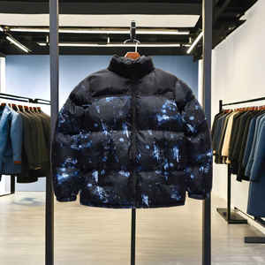 2025 chaquetas acolchadas gruesas con estampado de sublimación impermeables Unisex chaquetas personalizadas con cremallera de invierno informales con servicio OEM - Product Image 2