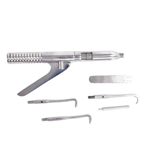 เครื่องมือถอดครอบฟันแบบใช้มือ 3 หัวจับ สแตนเลส ใช้ซ้ำได้ คีม ปากคีบ เครื่องมือผ่าตัดทางทันตกรรม - Product Image 4