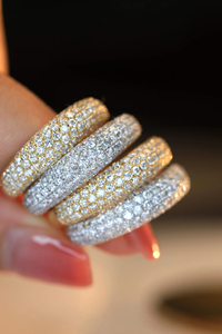 แหวนฮิปฮอปเงินแท้ 925 ดีไซน์ทันสมัยปรับแต่งได้ ประดับเพชรโมอิสซาไนต์สุดหรูสำหรับงานแต่งงาน - Product Image 4