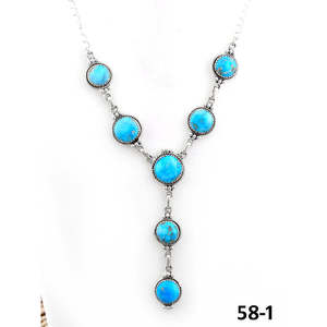 Collier artisanal classique en argent sterling et pierres blanches avec ancre turquoise et perles numérotées, idéal pour un cadeau - Product Image 2