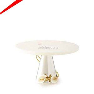 Assiette à dessert créative multicouche en céramique pour gâteau de mariage en métal - Product Image 2