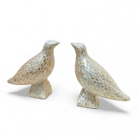 Décoration Art Déco Faite à la Main en Nacre Incrustée de Coquillages d'Oiseaux pour Intérieur Moderne, Cadeaux de Pendaison de Crémaillère du Vietnam