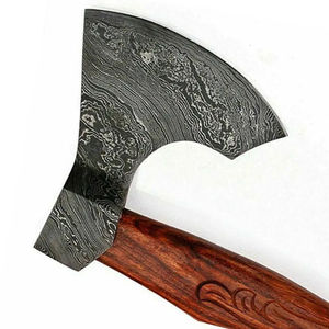 Hacha Tomahawk Resistente para Exteriores con Mango de Madera de Alta Dureza y Cabeza de Acero para Acampar, Bushcraft y Cortar Madera - Product Image 1