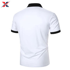 คุณภาพสูงโลโก้ที่กําหนดเองการพิมพ์ผ้าฝ้ายวัสดุผู้ชายฤดูร้อนสวมเสื้อยืดโปโลสําหรับการขายออนไลน์ - Product Image 3