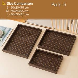 Bandejas de Servicio de MDF con Pegatinas de Estrellas Impresas Disponibles, Bandeja para Servir Té y Café, Organizador de Almacenamiento Disponible para Hoteles - Product Image 2