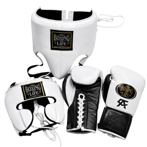 Wholesale Custom Made No Boxing No Life Oem Boxing Set Premium Lightweight <b>Training</b> Sparring Gloves <b>Head</b> Guard Groin Guard Set - Product Image 1