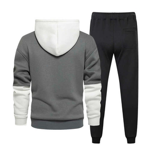 Novedad de 2025, chándal de gimnasio personalizado para hombre y ropa deportiva corta de algodón estampada de 2 piezas para correr con camiseta para deportes de invierno - Product Image 2