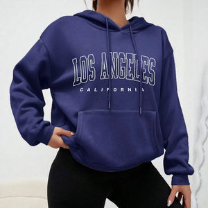 100% coton vente en gros sweats à capuche pour femme pull à épaules tombantes de haute qualité personnaliser sweats à capuche imprimés par sublimation - Product Image 3