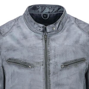 Chaqueta de Cuero de Oveja de Color Sólido para Hombre, Diseño Personalizado, Impermeable, Ecológica, Estilo Urbano - Product Image 5