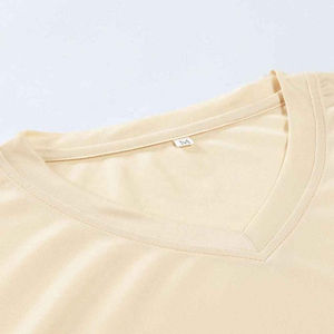 2024 <b>V</b> <b>Neck</b> T Shirts <b>Men</b> Plain Dyed T Shirts Custom 100% Cotton Plain <b>Men's</b> T-shirts Short Sleeves High Quality <b>V</b> <b>Neck</b> t Shirts - Product Image 5