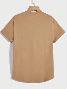 Wholesale 2024 Embossed T-Shirts Men Fashion <b>Top</b> Custom Embossed <b>Thermal</b> Loose Round Neck <b>Long</b> <b>Sleeve</b> Streetwear Clothing Men - Product Image 2