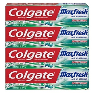 Dentifrice Colgate Max Fresh avec mini bandelettes respiratoires, dentifrice à la menthe fraîche pour une haleine fraîche - Product Image 2