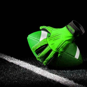 Gants de football américain en matière spandex respirante avec une adhérence élevée et une prise confortable pour le receveur - Product Image 6