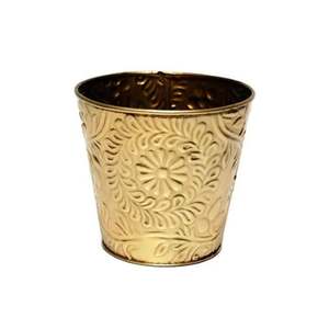 Jardinière de jardin en métal plaqué laiton personnalisé seaux à fleurs intérieurs et extérieurs de haute qualité pour la décoration Vases en métal - Product Image 5