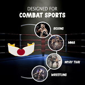 Customized Professional Boxing Mouth Guards For Sport Training Rubber Material With Custom Logo Printing - Product Image 3