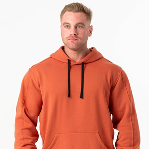 เสื้อฮู้ดผ้าฝ้ายหนาแบบกำหนดเอง100% เสื้อฮู้ดโอเวอร์ไซส์500GSM - Product Image 1