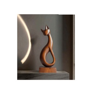Contemporary Abstract Wooden Sculpture For Interior Designers Seeking Modern Artistic Decor With Minimalist Appeal - Product Image 1