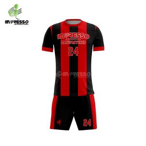Maillots de football personnalisés de haute qualité, nouvelle version, impression par transfert thermique, uniformes de football pour équipe, short 100% polyester, séchage rapide - Product Image 2