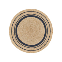 New Design Outdoor Jute Rug Door Mats Eco-Friendly Handmade Natural Jute Braided Embroidered Carpet Floor Mat From Bangladesh
