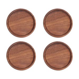 Nouveaux sous-verres en bois fabriqués à la main avec un design antique, parfaits pour les tables basses rustiques - Product Image 4