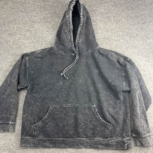 Sudadera con Capucha para Hombre, Estilo Vintage, Lavado Ácido, Sudadera con Capucha de Algodón, Estilo Retro, Holgada, Informal, para Calle - Product Image 4