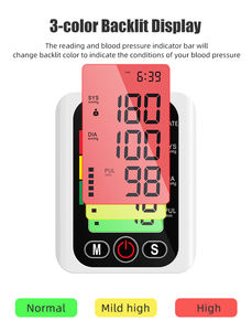 디지털 대형 스크린 충전식 혈압계 건강 관리 의료 상완 혈압 모니터 - Product Image 4