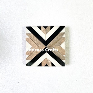 Posavasos Cuadrados de Madera/Resina Hechos a Mano, Duraderos, Antideslizantes, Ecológicos y Decorativos para Hogar, Hotel y Restaurante - Product Image 6