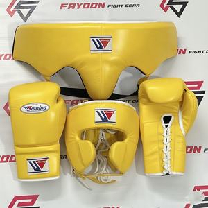 Genuine Cowhide Leather Winning Customized Color Boxing Sparring Sets For Training Customized Professional Martial Arts Gear - Product Image 5