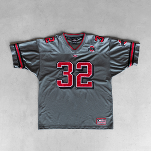 Venta al por mayor de diseño personalizado de fútbol americano Retro Mesh Jersey totalmente sublimación impresa de gran tamaño corto de talla grande - Product Image 3