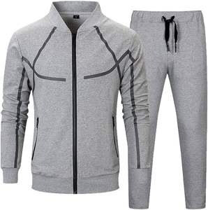 Survêtement en molleton de coton personnalisé survêtement pour hommes survêtement personnalisé deux pièces en coton et polyester costume de yoga pour femmes - Product Image 1