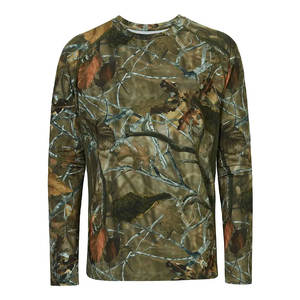 Chemise de chasse camouflage à séchage rapide pour hommes, manches longues, impression numérique, t-shirt de chasse vierge pour sublimation camouflage - Product Image 1