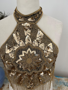 Robes de Soirée Élégantes et Luxueuses avec Haut en Poly-Mesh Perlé, Logo Frontal, Pompons et Perles Scintillantes – ODM pour un Style Raffiné - Product Image 4