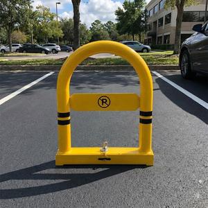 Poste de Estacionamiento Plegable Tipo U de Acero de 50 cm con Cerradura para un Estacionamiento Seguro - Product Image 2