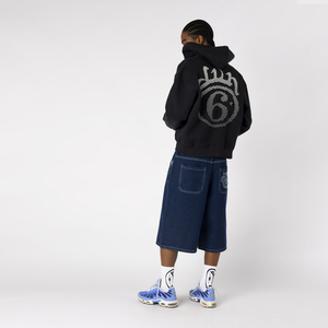 Sudadera con capucha de algodón Premium 100%, ropa de calle personalizada, Chaqueta de manga Reglan con cuello GSM 400, Sudadera de estilo callejero con cremallera de gran tamaño - Product Image 5