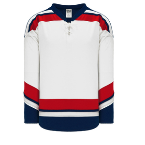 Camiseta de hockey sobre hielo de sublimación hecha a medida, tela transpirable, precio al por mayor, en blanco - Product Image 5