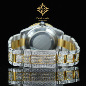 Relojes Mecánicos de Lujo al por Mayor, de Acero Inoxidable, con Correa de Cuero, Diamantes Moissanite con Engaste Invisible, Resistentes al Agua - Product Image 5